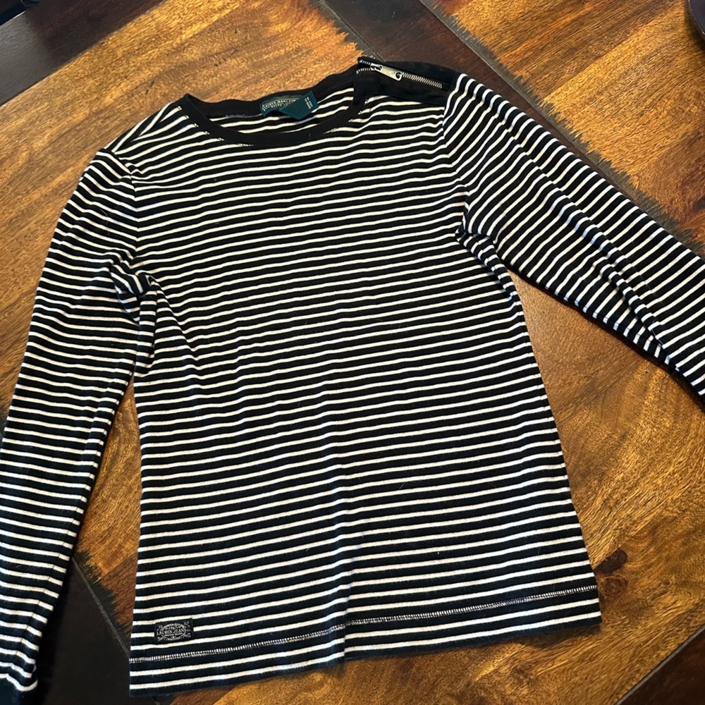 Ralph Lauren Jeans Company classic striped long sleeve top size Small